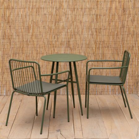 Tikka Table and Set of Two Chairs