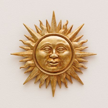 Golden Sun Wall Medallion