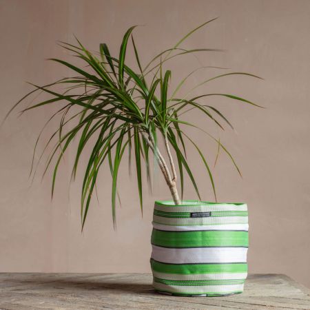 Green Woven Pot Cover Large