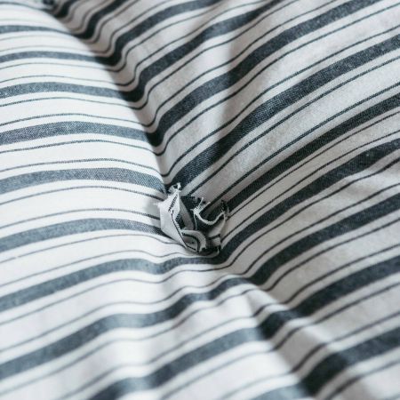 Charcoal Stripe Bed Roll