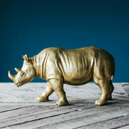 Riley the Rhino Gold Ornament