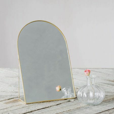 Gold Arch Table Mirror