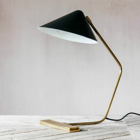 Wilder Black and Brass Table Lamp