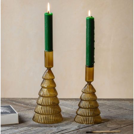 Ochre Tree Candle Holders