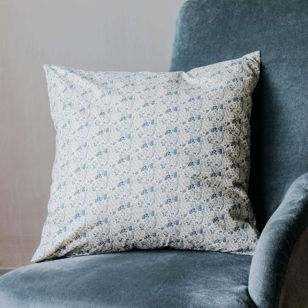 Blue Floral Cushion