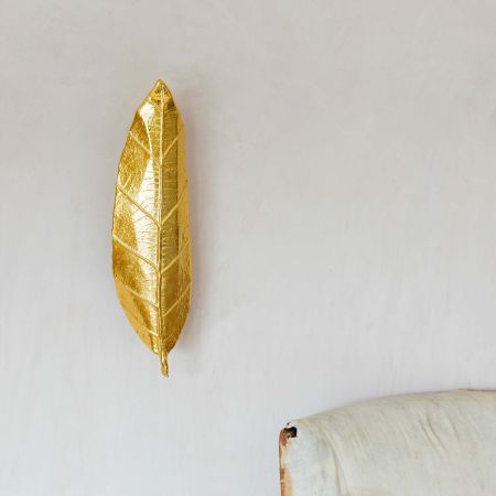 Lancelote Gold Leaf Wall Light