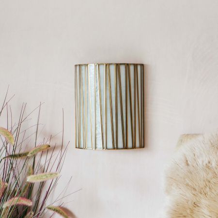 Corrine Frosted Glass Wall Sconce