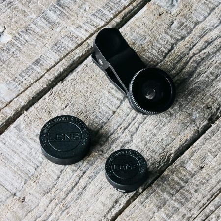 Set of Three Clip on Phone Lenses