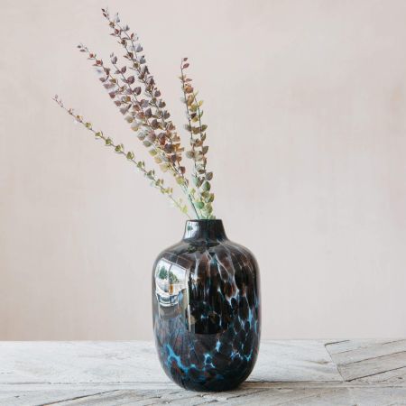 Blue Speckle Vase
