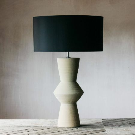 Large Sand Cyrus Ceramic Lamp
