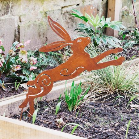 Leaping Hare Garden Stake