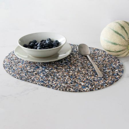 Set of Four Beach Clean Oval Placemats