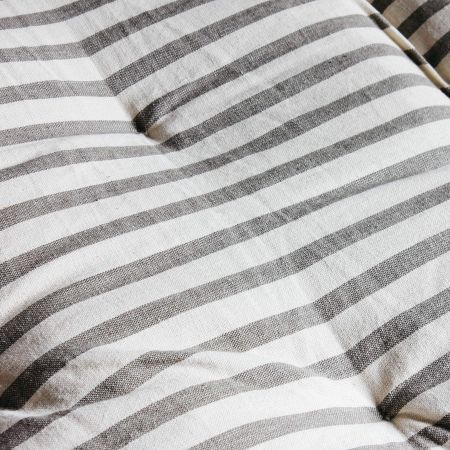 Grey Striped Bed Roll