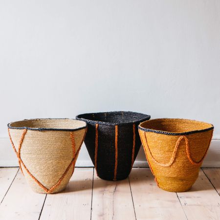 Coloured Seagrass Baskets