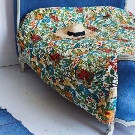 Mexicana Tapestry Print King Bedspread 