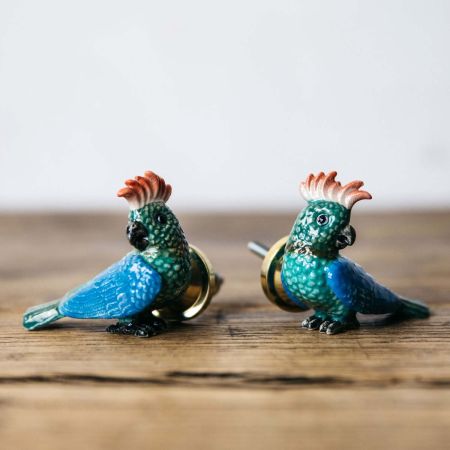 Ceramic Parrot Knobs