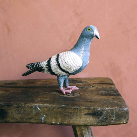 Cast Iron Pigeon Figure