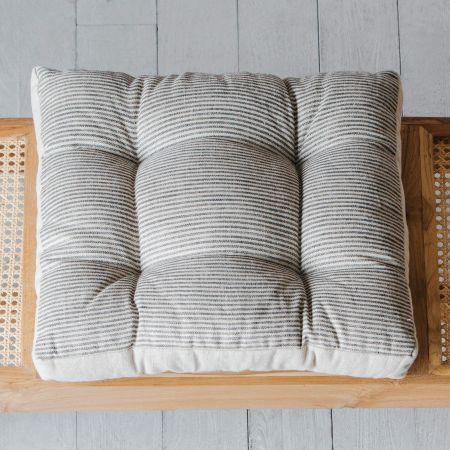 Striped Linen Seat Pads