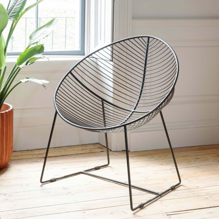 Enzo Black Lounger Chair