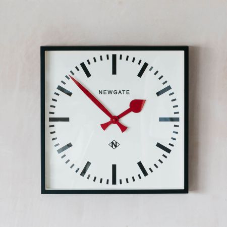 Red Square Railway Clock