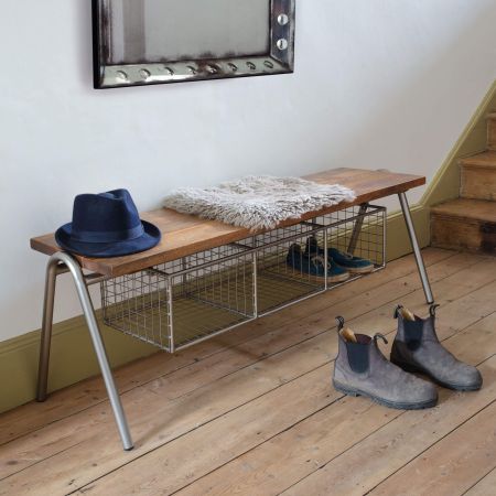Bench with Shoe Rack