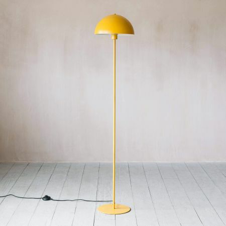 Yellow Bonnet Floor Lamp