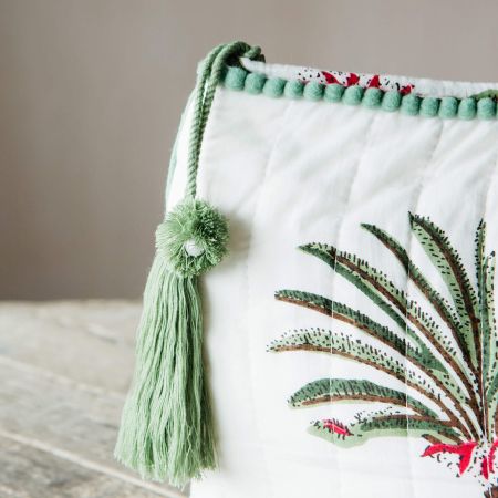 Green Palm Tree Wash Bag