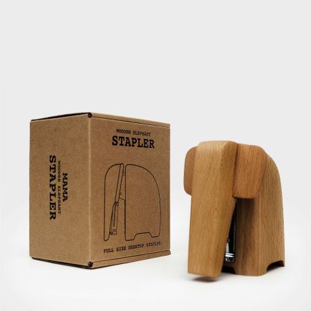 Large Wooden Elephant Stapler
