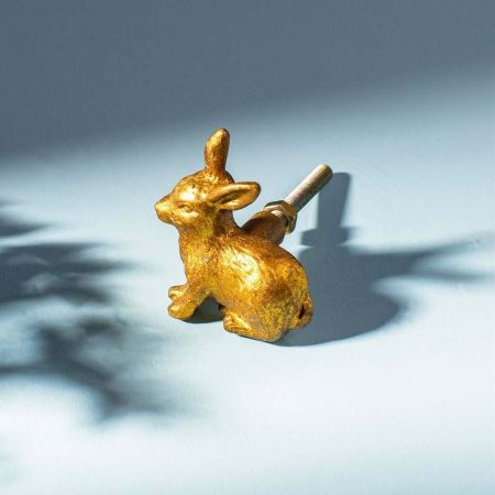 Gold Rabbit Knob