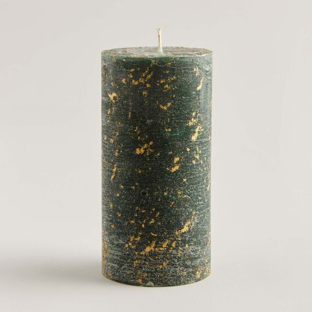 Winter Thyme Gold Marbled Candle