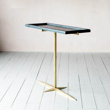 Donte Black Marble Console Table