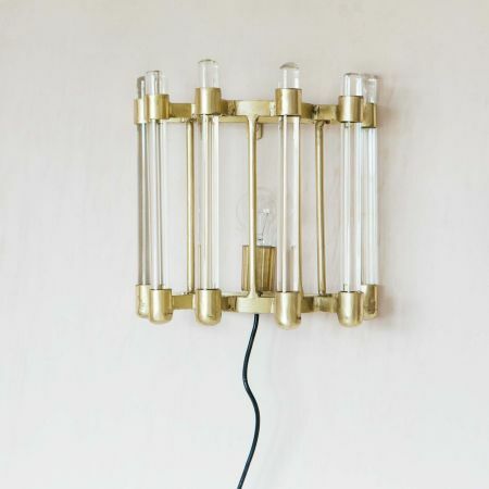 Glass Rod Wall Sconce