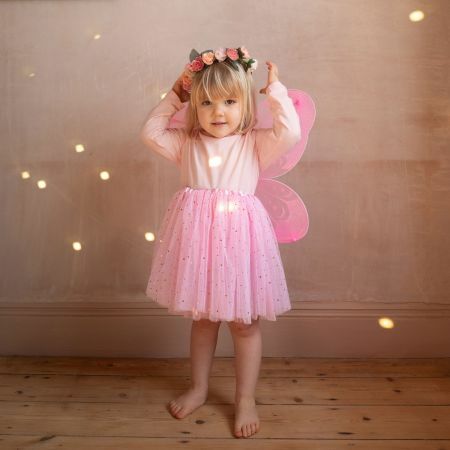 Rose Pink Sparkle Fairy Dressing Up Set