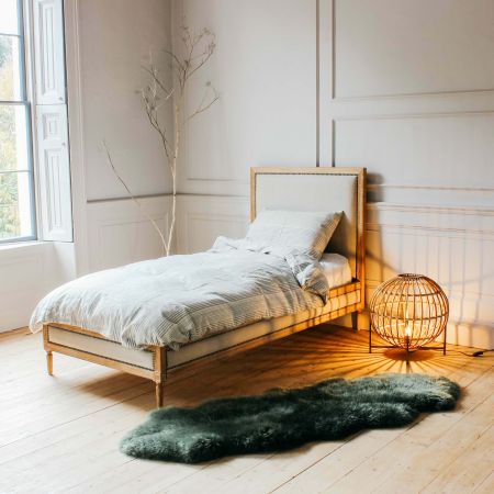 Luna Natural Linen Single Bed