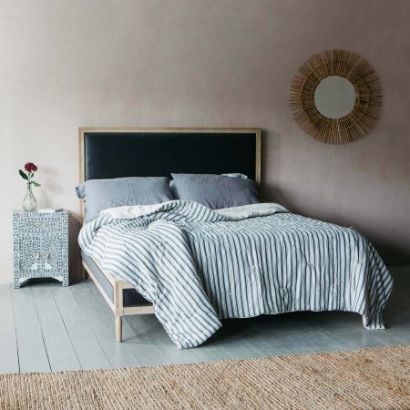 Luna Grey Velvet Beds