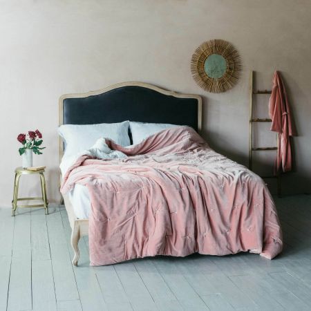 Alora Grey Velvet Beds