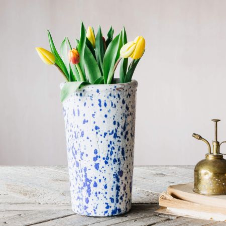 Blue Splash Vases