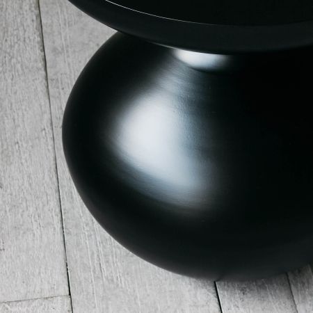 Black Bubble Side Table