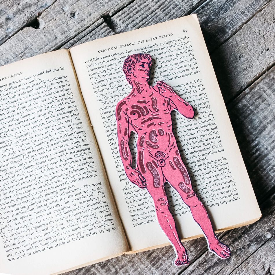 Pink David Bookmark