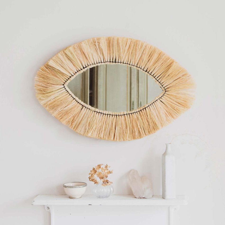 Kula Grass Oval Mirror