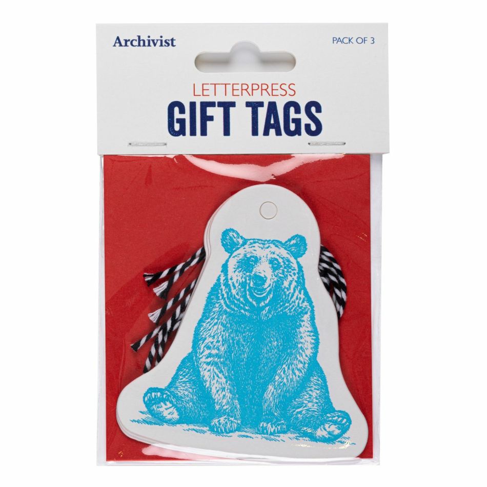 Pack of Three Bear Gift Tags