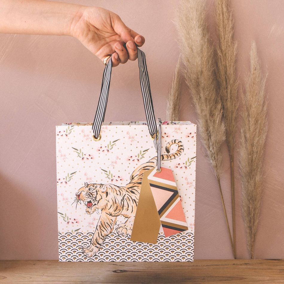 Tiger Print Gift Bag