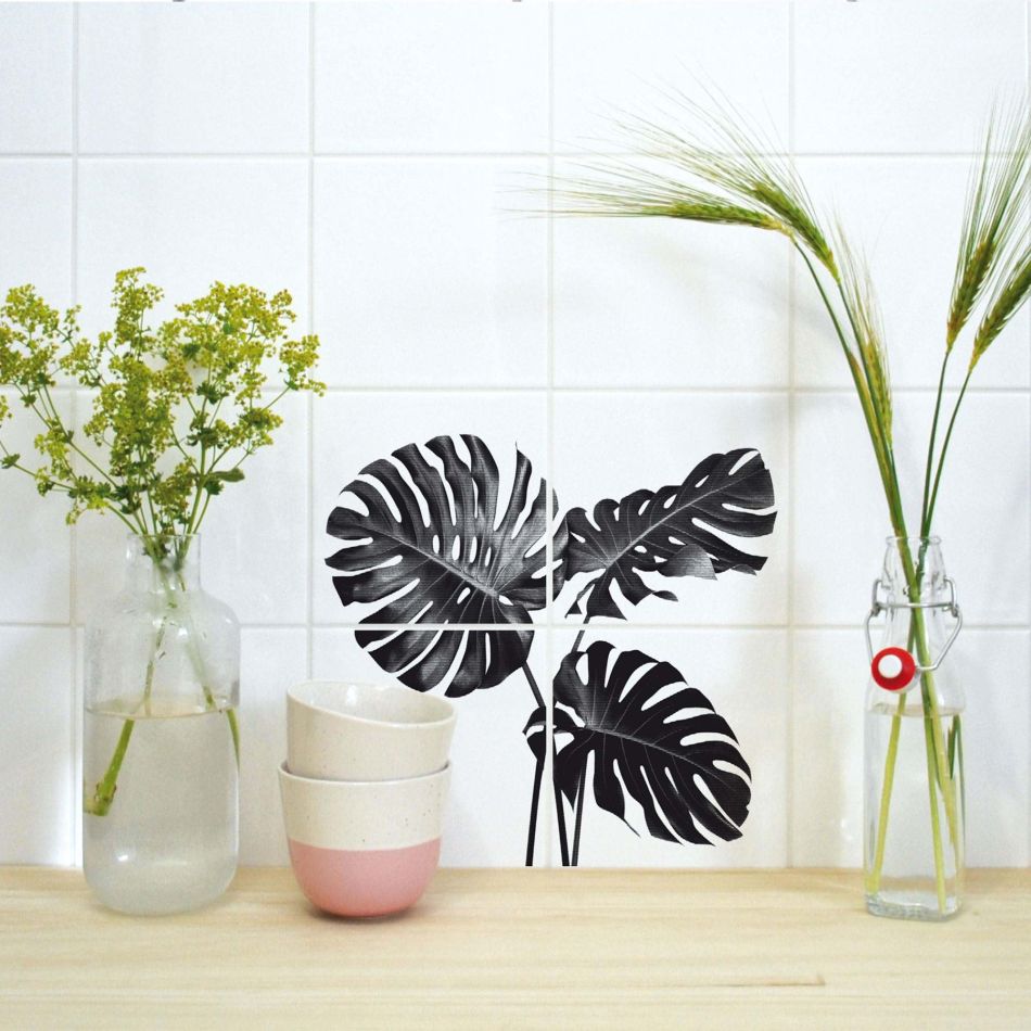 Monstera Tile Stickers