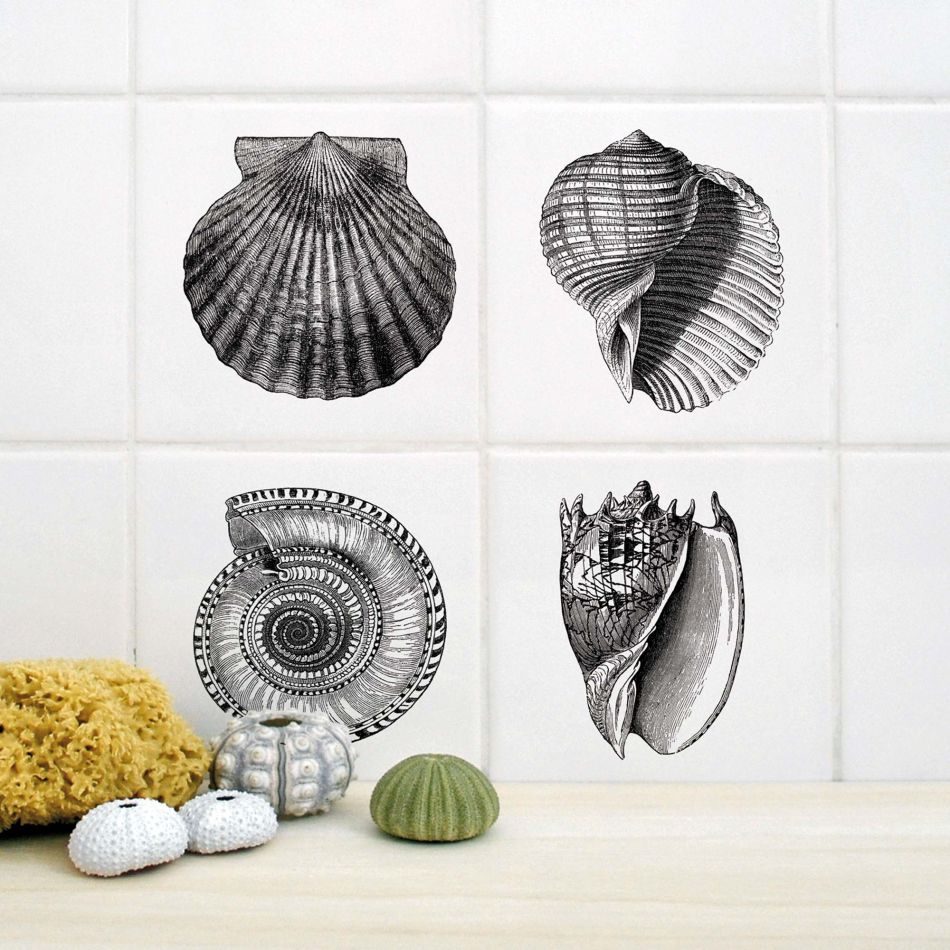 Shells Tile Stickers