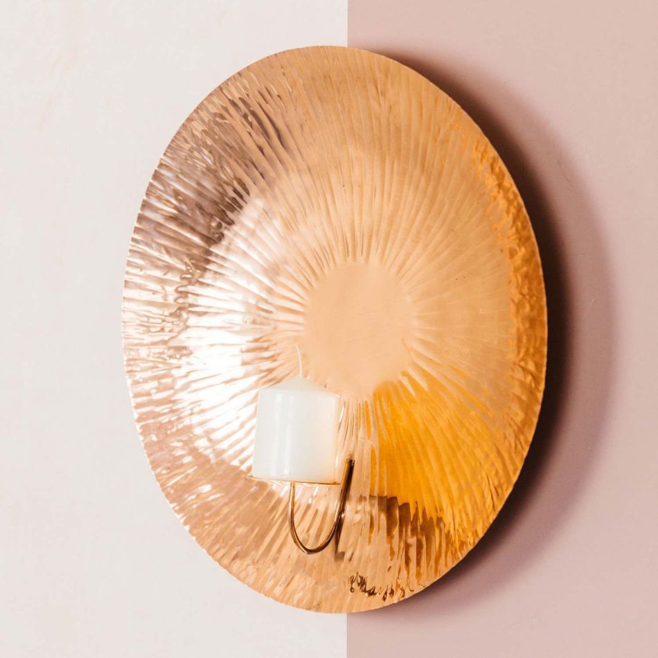 Copper Candle Wall Sconce