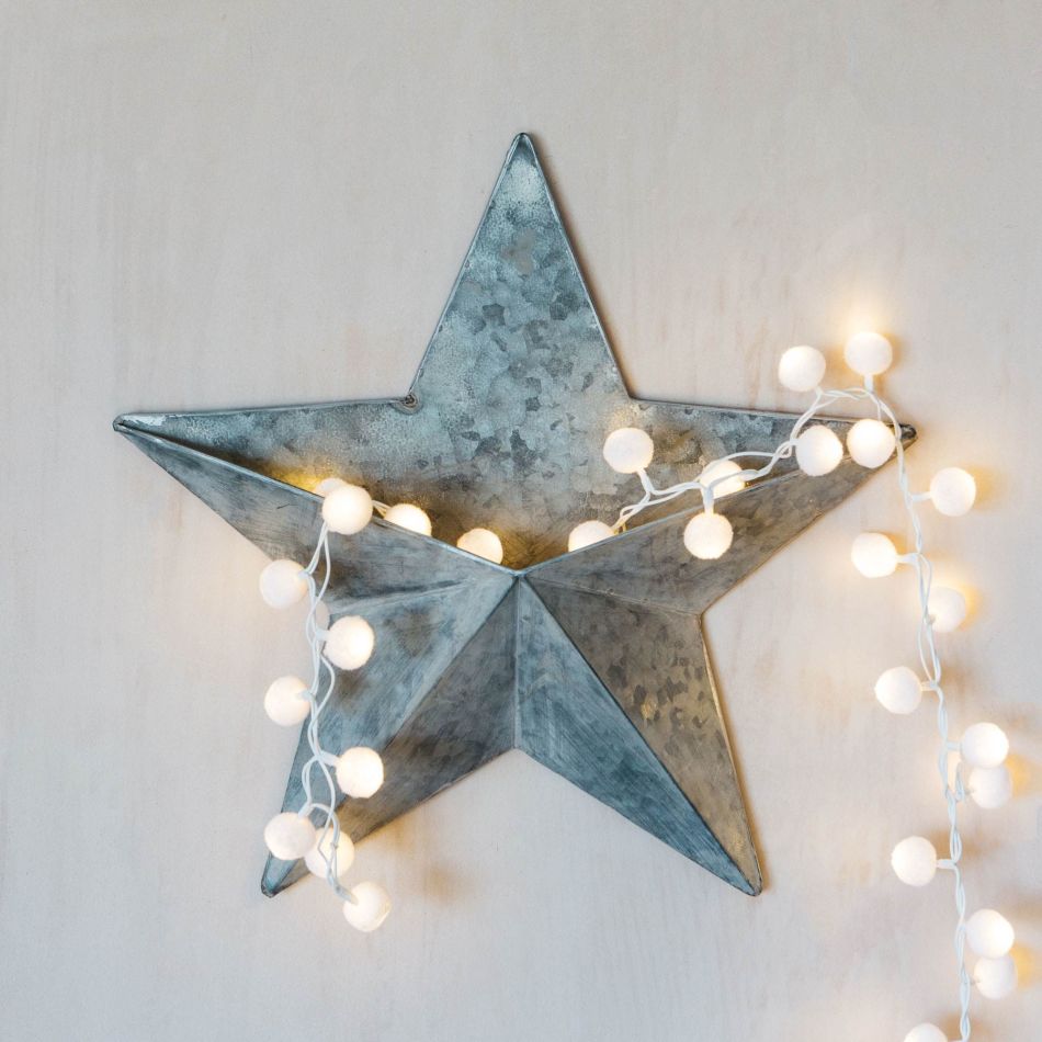 Antiqued Star Wall Decoration