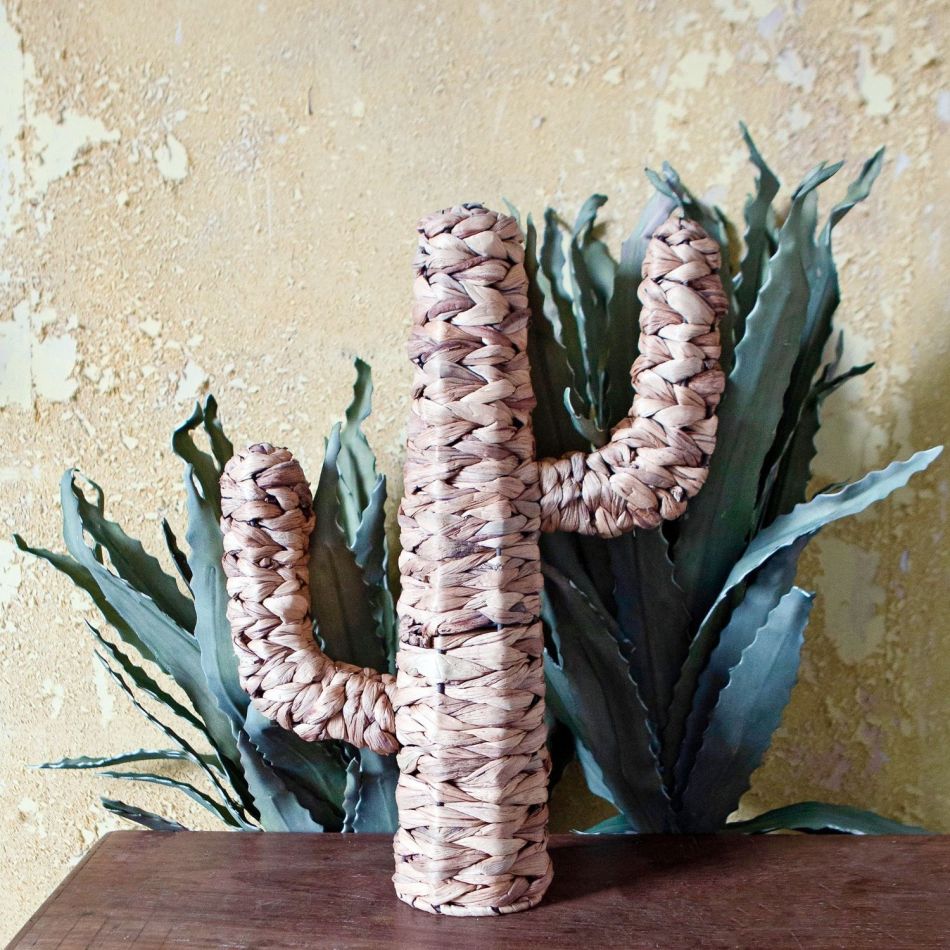 Woven Rattan Cactus