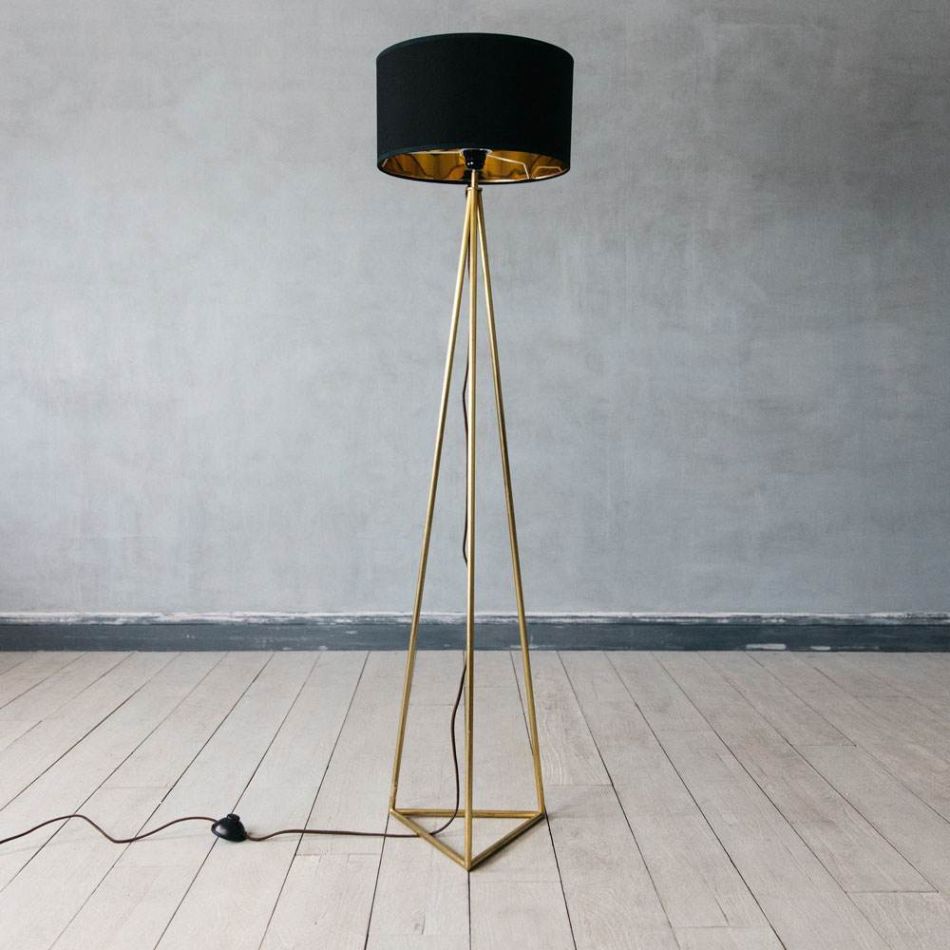 Leopold Brass Floor Lamp