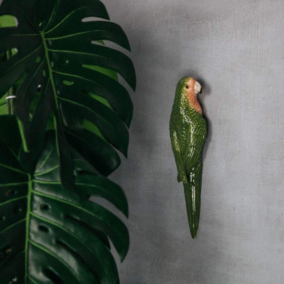 Green Parrot Wall Ornament