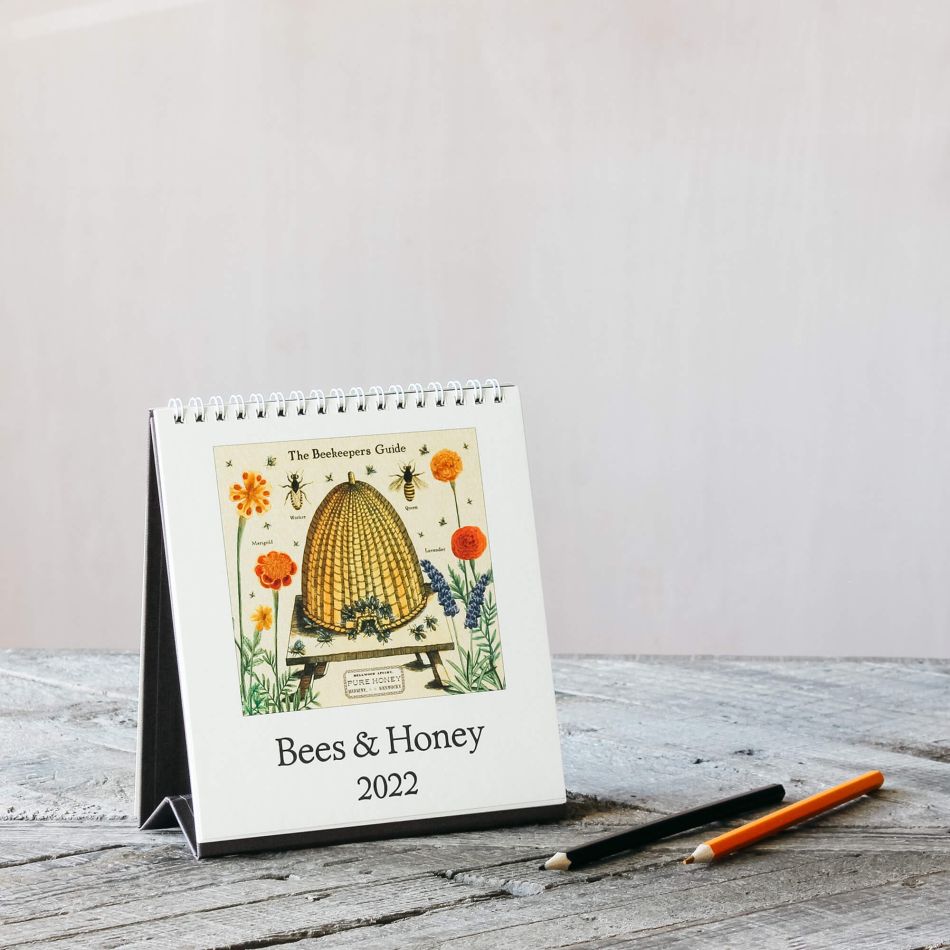 Bees and Honey 2022 Desk Calendar